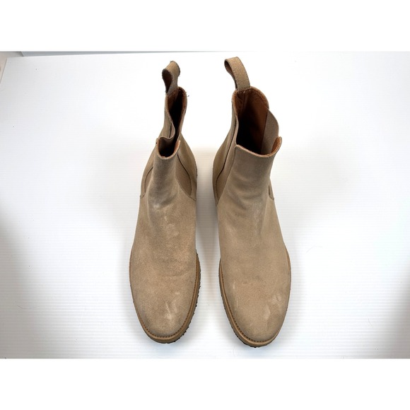 ORO Alicante Crepe‎ Chelsea Boots Mens 12 $385 Suede Pull on Round Toe Ankle Tan main image 10